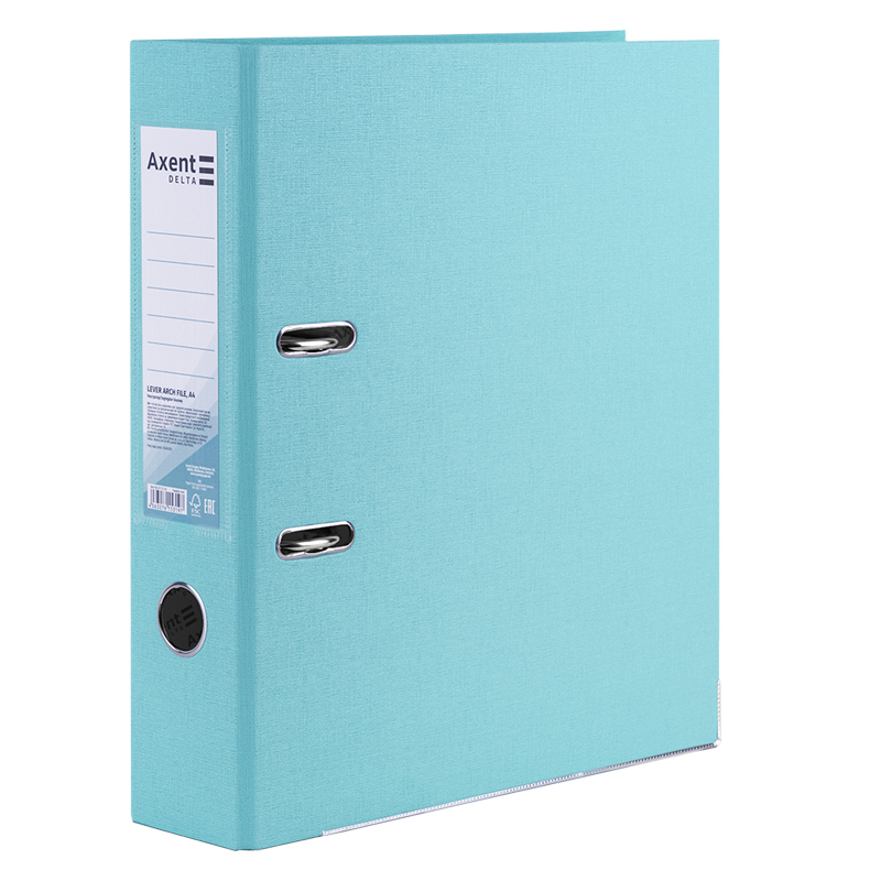 Папка-реєстратор Axent Delta D1714-22C, одностороння, A4, 75 мм, зібрана, Pastelini, бірюзова